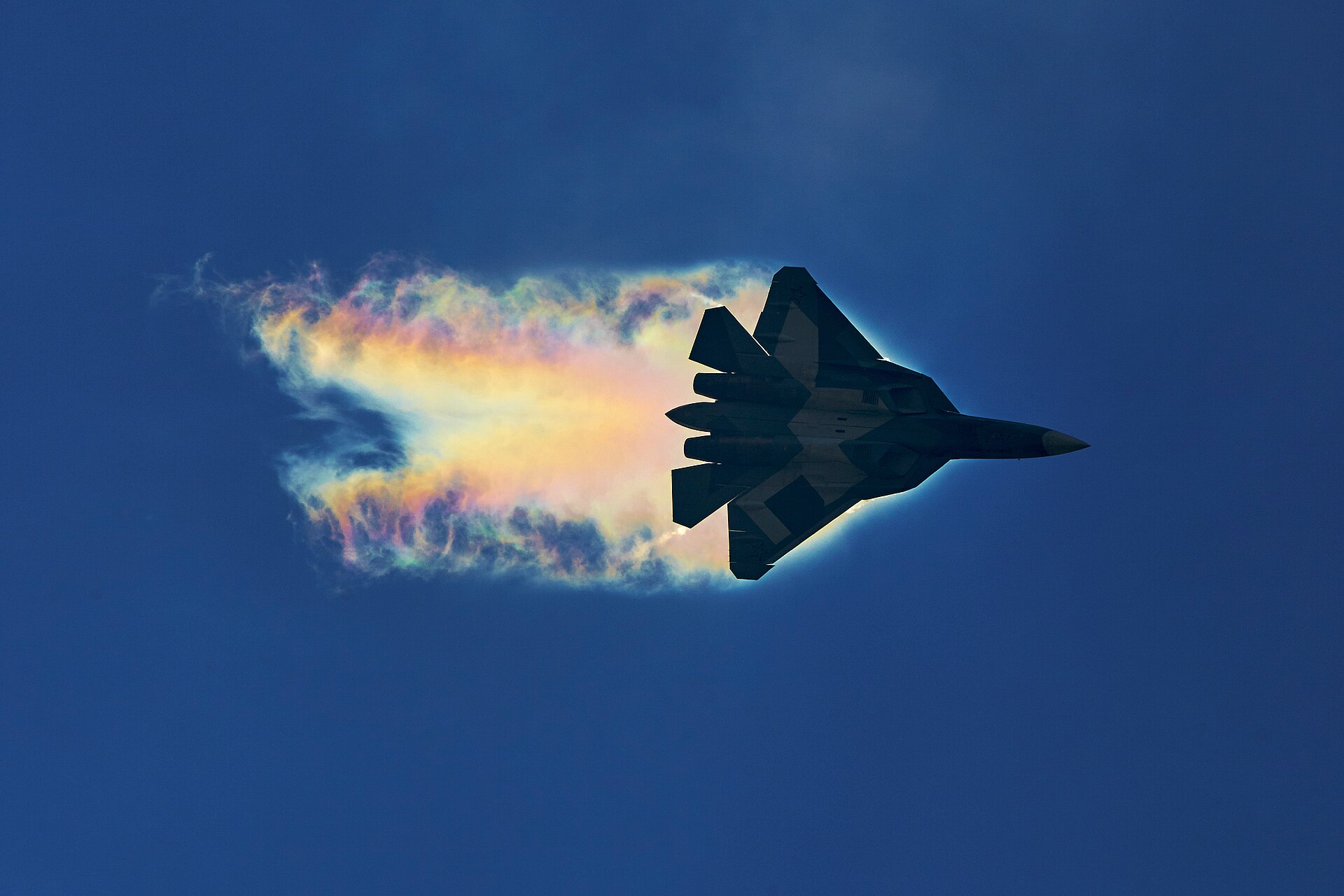 Sukhoi Su-57's stealth features, aerodynamic design, and integrated armament capabilities, showcasing its design innovations.